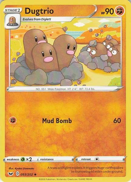 Dugtrio - Sword & Shield #093/202