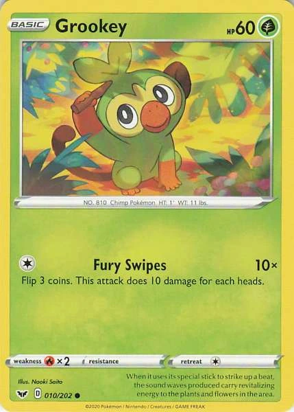 Grookey - Sword & Shield Base Set #010/202