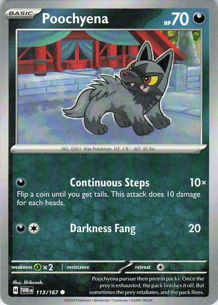 Poochyena - Twilight Masquerade #113/167