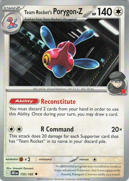 Team Rocket's Porygon-Z - Destined Rivals #155/182