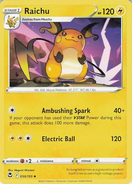Raichu - Silver Tempest #050/195
