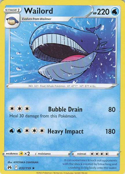 Wailord - Crown Zenith #032/159