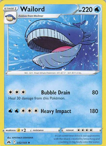 Wailord - Crown Zenith #032/159