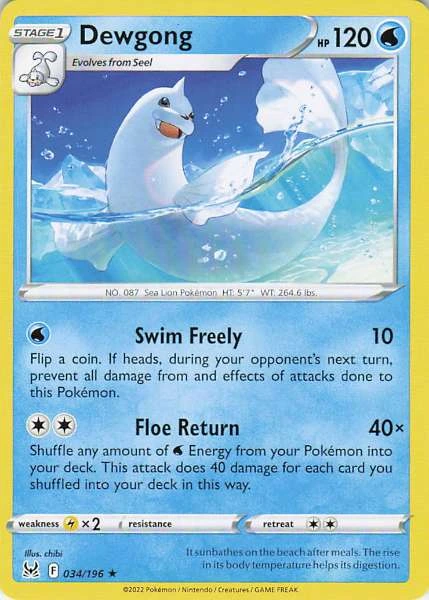 Dewgong - Lost Origin #034/196