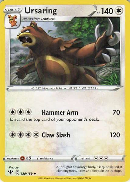 Ursaring - Darkness Ablaze #139/189