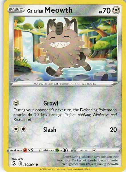 Galarian Meowth - Fusion Strike #180/264