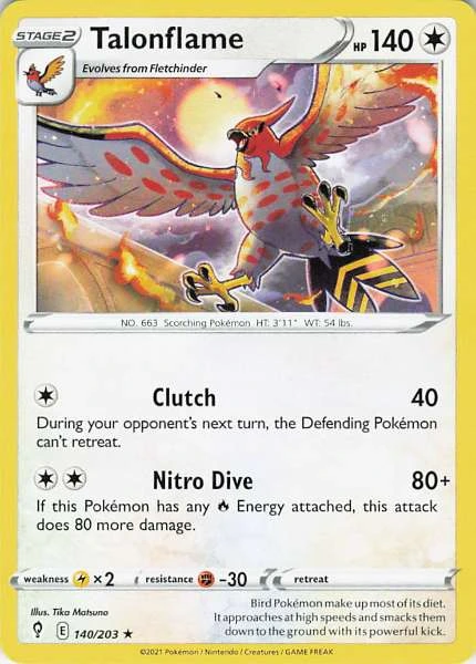 Talonflame - Evolving Skies #140/203