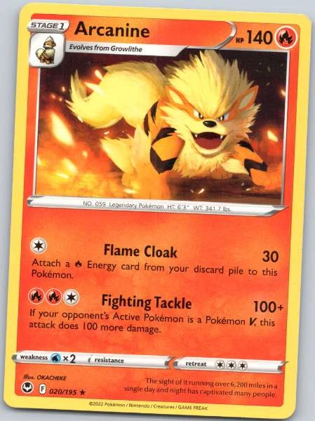 Arcanine - Silver Tempest #020/195