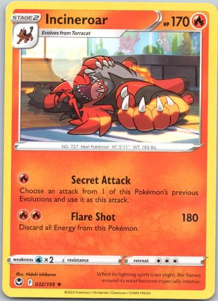 Incineroar - Silver Tempest #032/195