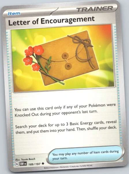 Letter of Encouragement - Obsidian Flames #189/197