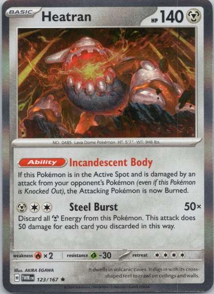 Heatran - Twilight Masquerade #123/167