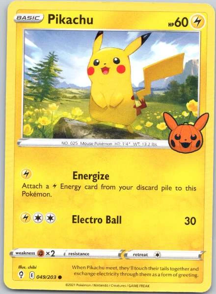 Pikachu - Evolving Skies #049/203