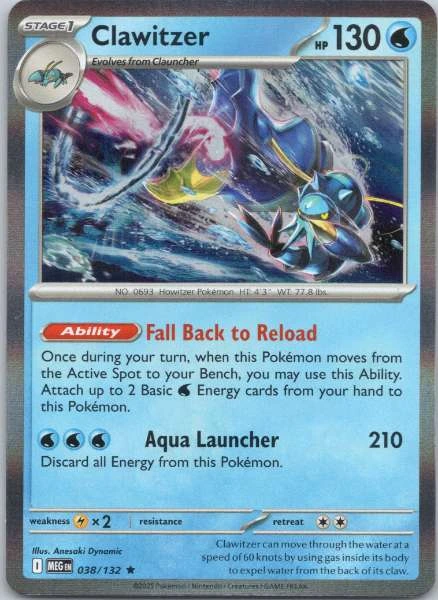 Clawitzer - XY Steam Siege #038/132