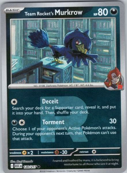 Team Rocket's Murkrow - Ascended Heroes #126/217