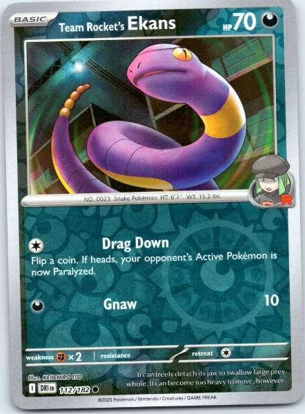 Team Rocket's Ekans - Destined Rivals #112/182