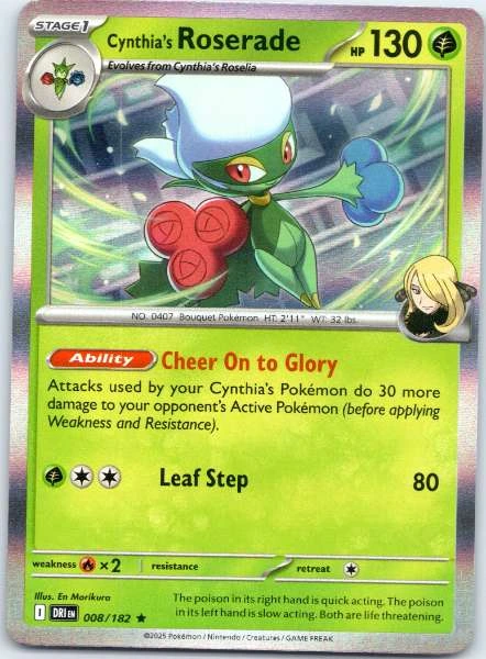Cynthia's Roserade - Destined Rivals #008/182