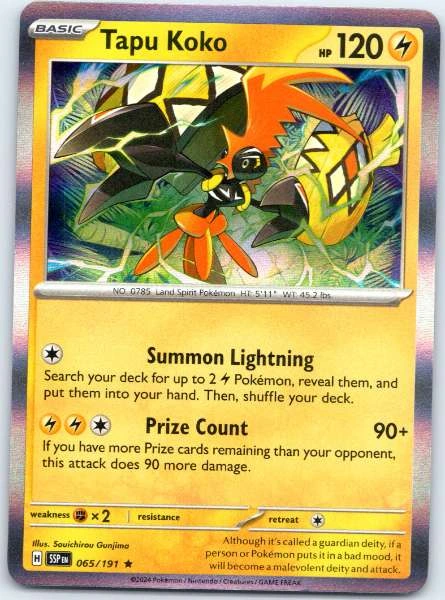 Tapu Koko - Surging Sparks #065/191