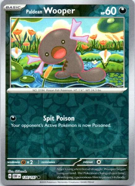 Paldean Wooper - Obsidian Flames #126/197