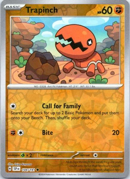 Trapinch - Surging Sparks #104/191