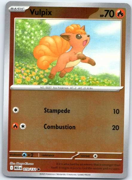 Vulpix - Mega Evolution #019/132