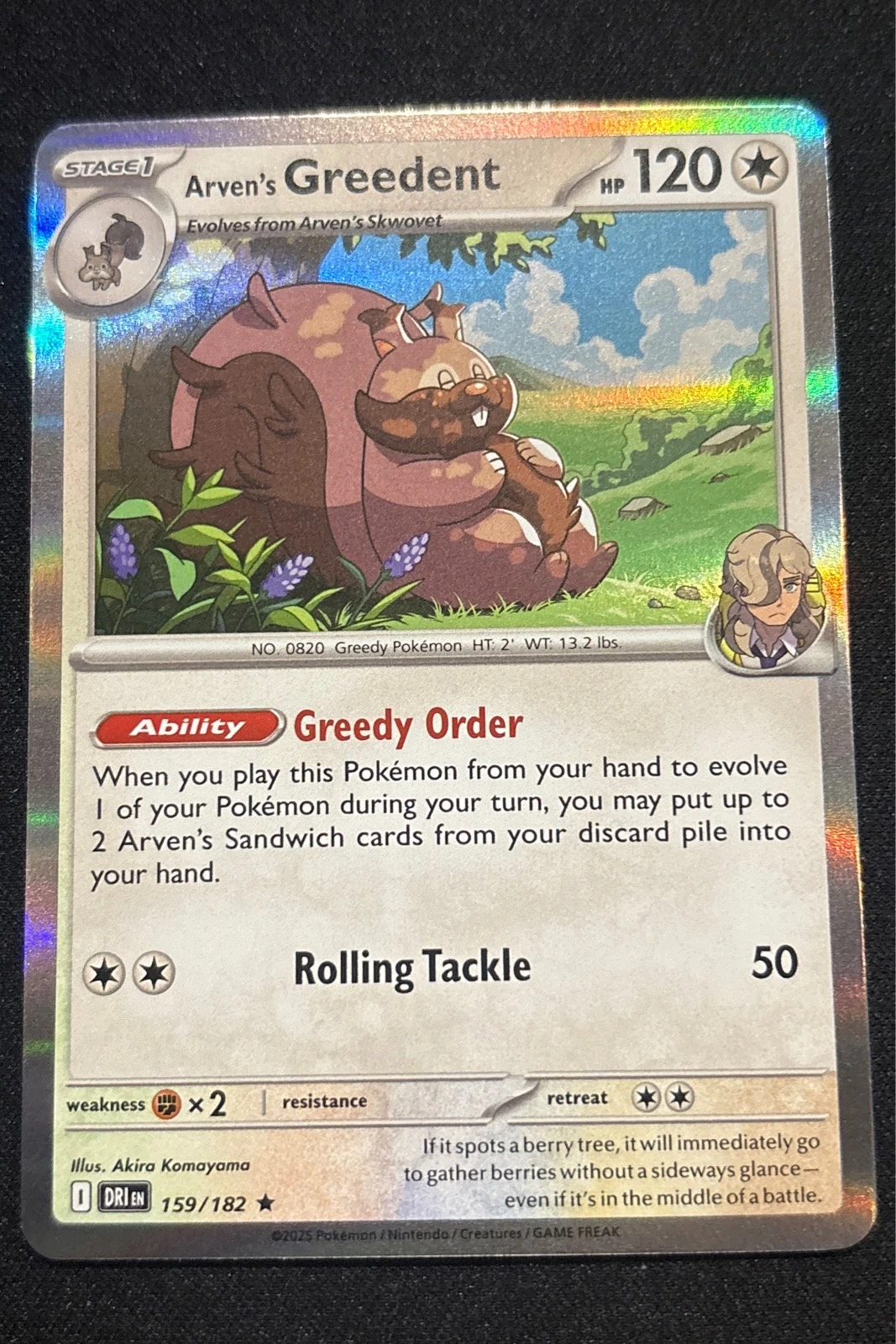 Arven's Greedent - Destined Rivals #159/182