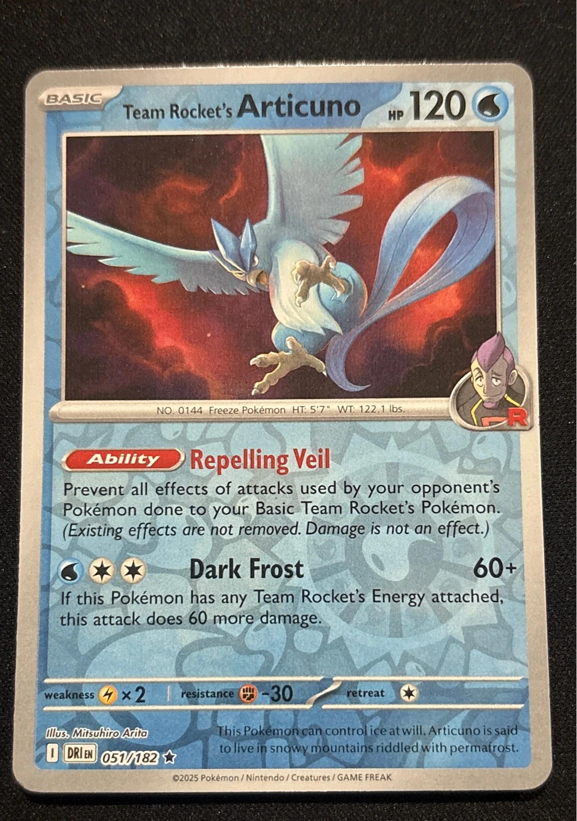 Team Rocket's Articuno - Gym Heroes #051/182