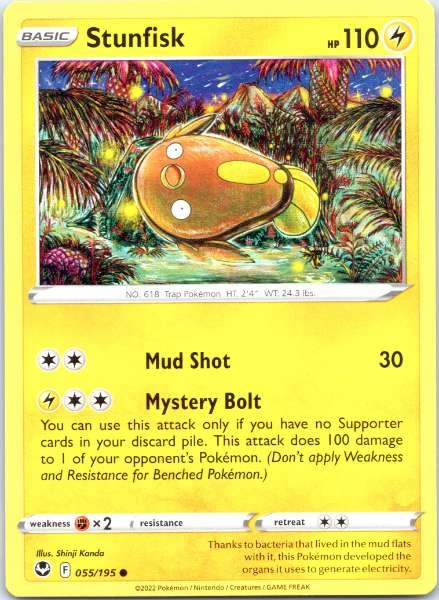 Stunfisk - Silver Tempest #055/195