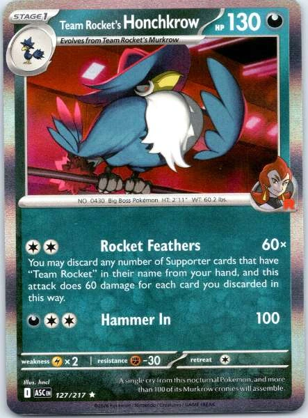 Team Rocket's Honchkrow - Ascended Heroes #127/217