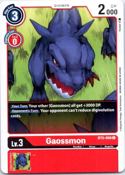 Gaossmon - Battle of Omni #BT5-008