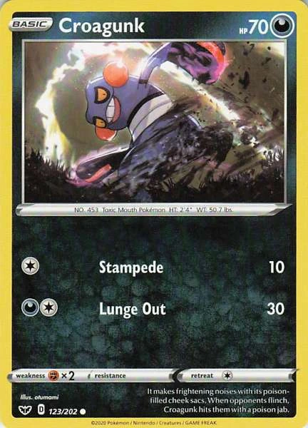 Croagunk - Sword & Shield #123/202