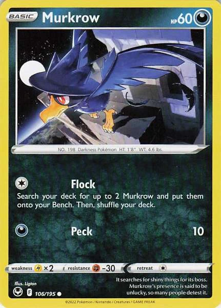 Murkrow - Silver Tempest #106/195