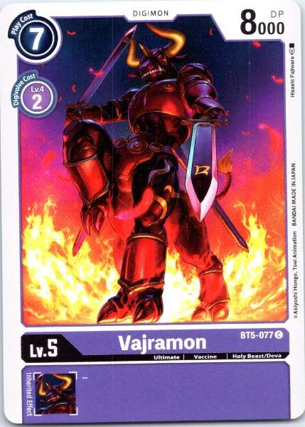 Vajramon - Battle of Omni #BT5-077