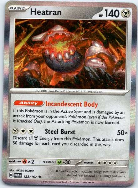 Heatran - Twilight Masquerade #123/167