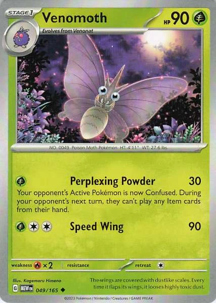 Venomoth - Scarlet & Violet 151 #049/165