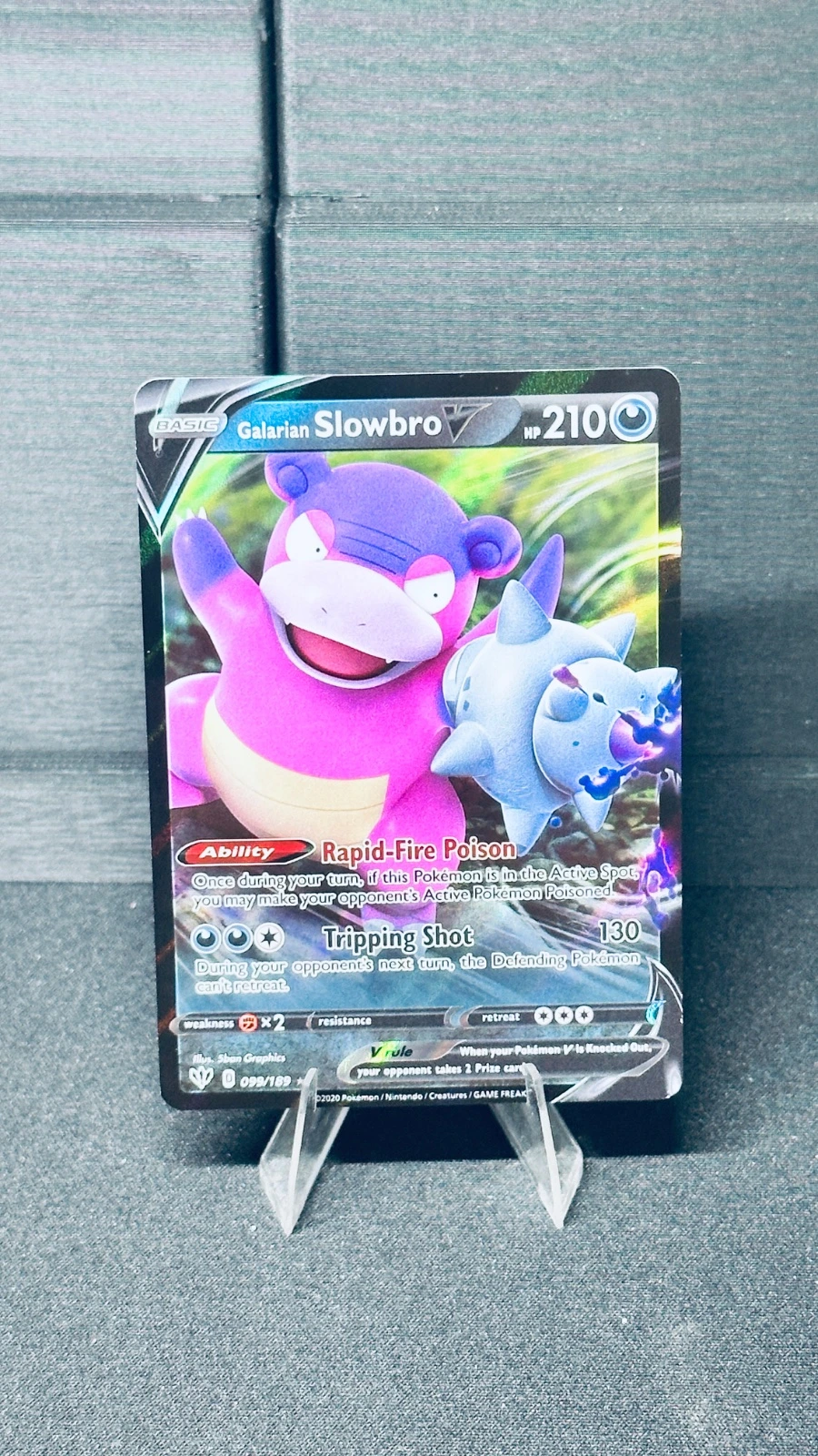 Galarian Slowbro V - Darkness Ablaze
