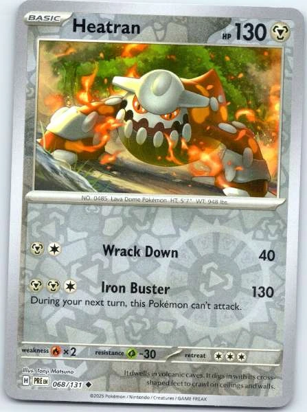 Heatran - Prismatic Evolutions #068/131