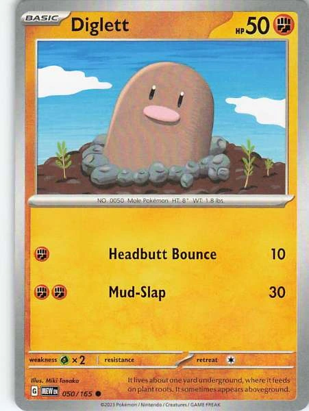 Diglett - 151 #050/165