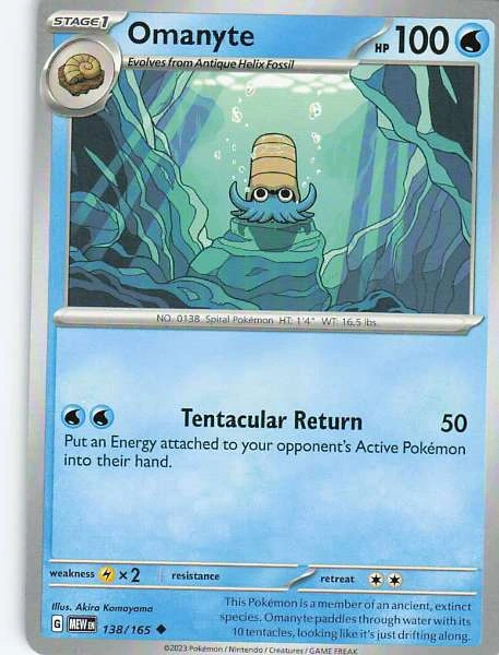 Omanyte - Scarlet & Violet 151 #138/165