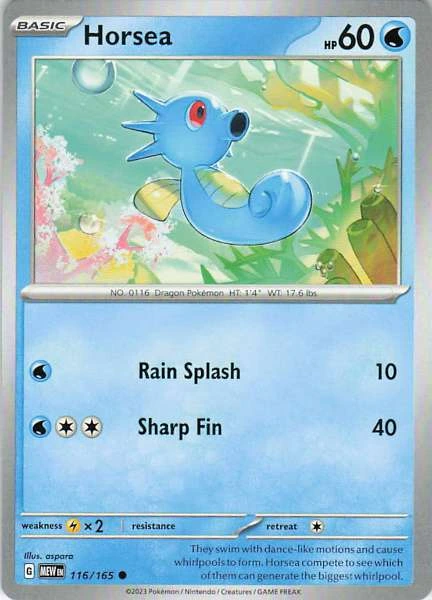 Horsea - Scarlet & Violet 151 #116/165