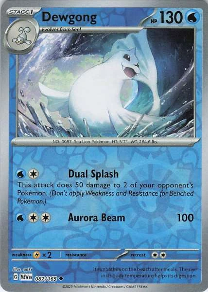 Dewgong - 151 #087/165