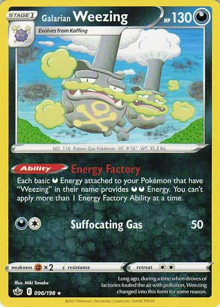 Galarian Weezing - Chilling Reign #096/198