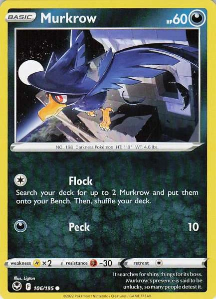 Murkrow - Silver Tempest #106/195