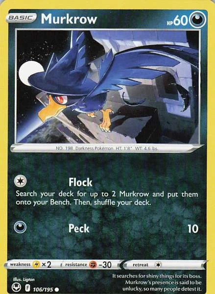 Murkrow - Silver Tempest #106/195