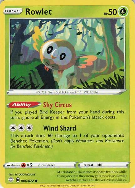 Rowlet - Shining Fates #006/072