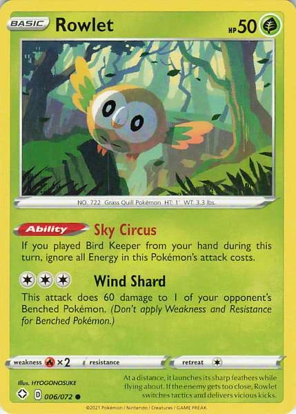 Rowlet - Shining Fates #006/072