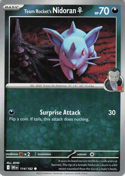 Team Rocket's Nidoran ♀ - Destined Rivals #114/182