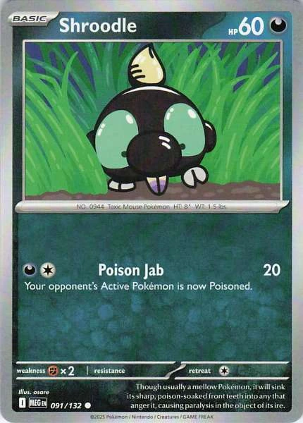 Shroodle - Mega Evolution #091/132