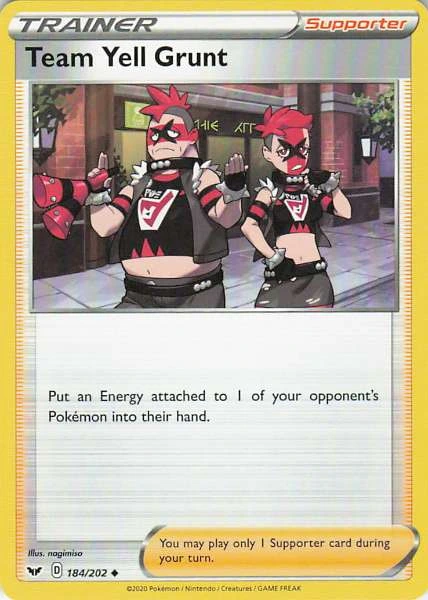 Team Yell Grunt - Sword & Shield #184/202