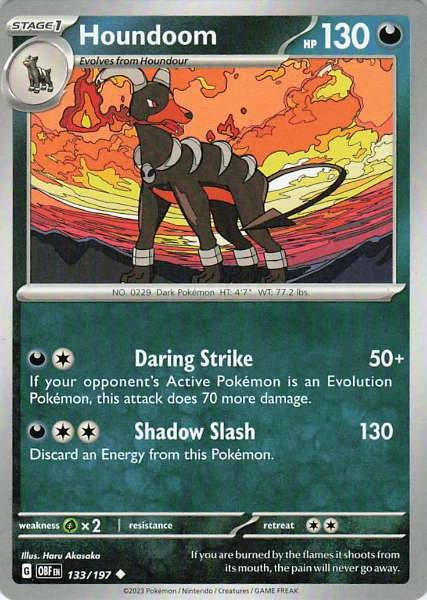 Houndoom - Obsidian Flames #133/197