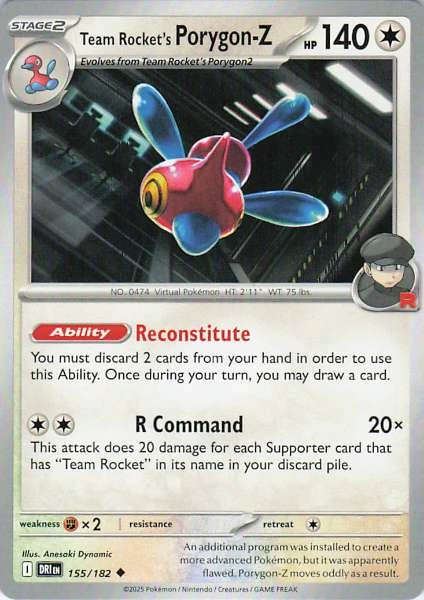Team Rocket's Porygon-Z - Destined Rivals #155/182